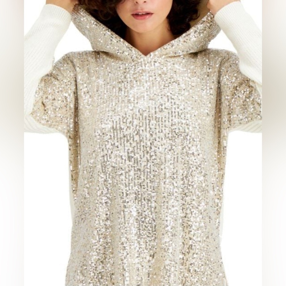INC INTERNATIONAL CONCEPTS
Women's Sequin-Front Hoodie, Created for Macy's small